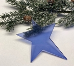 Acrylstern Trendy blau transparent